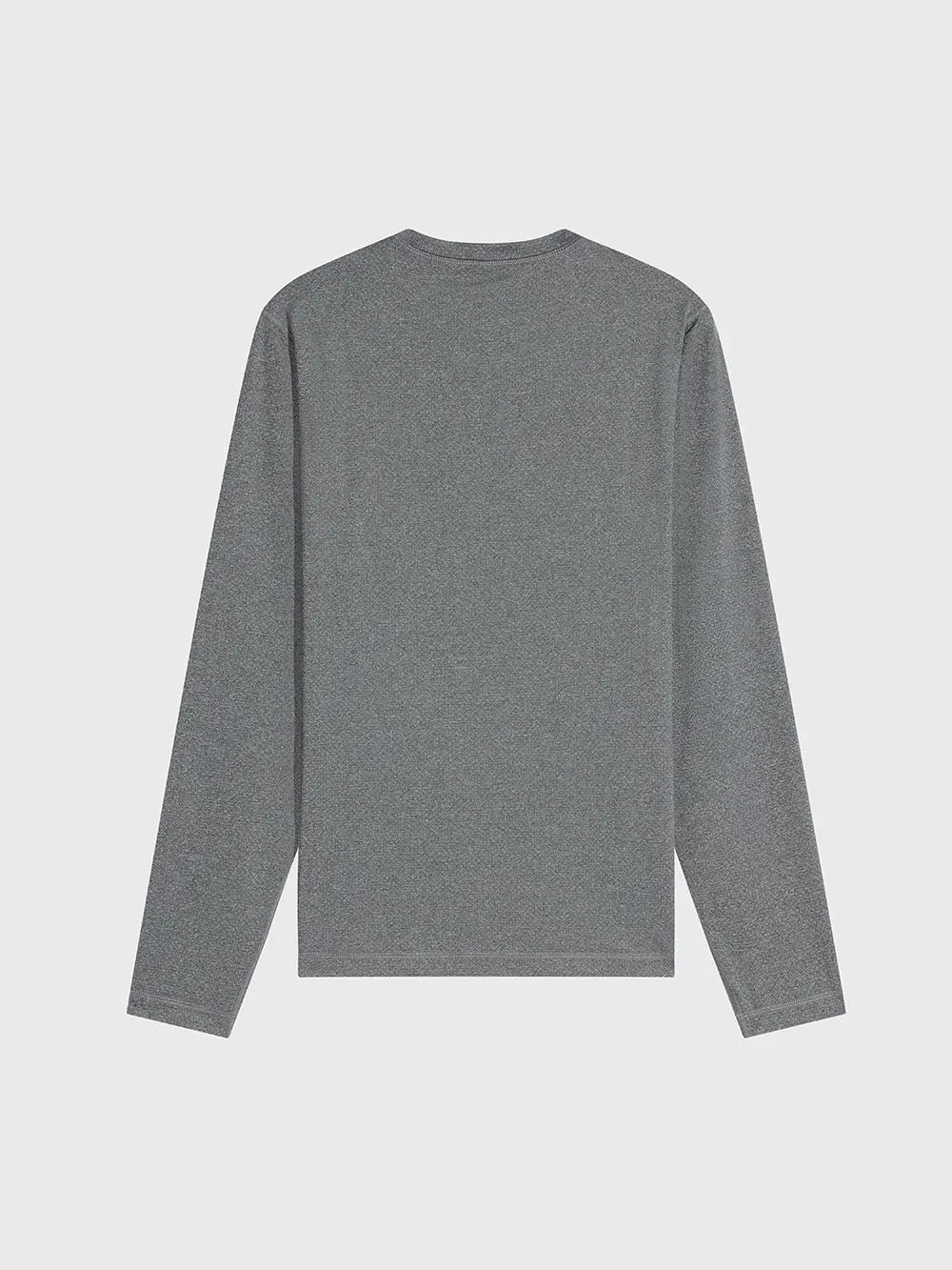 VUORI HEATHER GREY LS TRADEWIND TOP