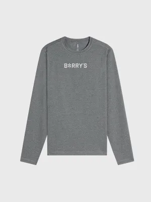 VUORI HEATHER GREY LS TRADEWIND TOP