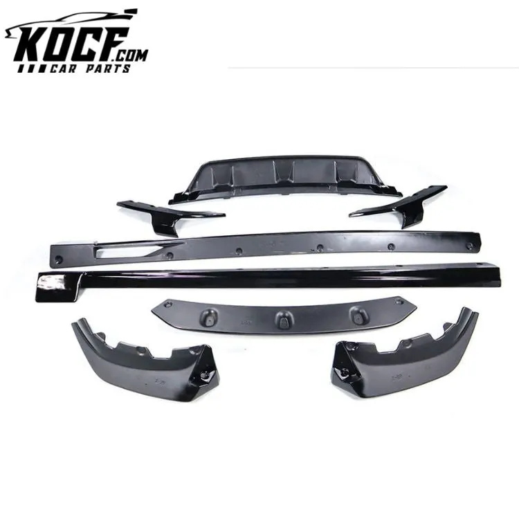 X6 A Style Body Kits Fit For X6 G06 Gloss Black Kits For BMW X6 ABS Material Front Bumper Lip Rear Diffuser Side Skirts 2019 