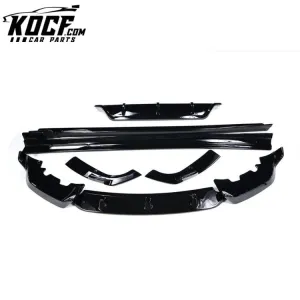 X6 A Style Body Kits Fit For X6 G06 Gloss Black Kits For BMW X6 ABS Material Front Bumper Lip Rear Diffuser Side Skirts 2019 